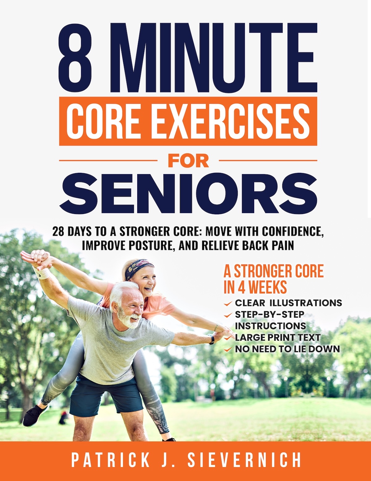8 Minute Core Exercises for Seniors book cover